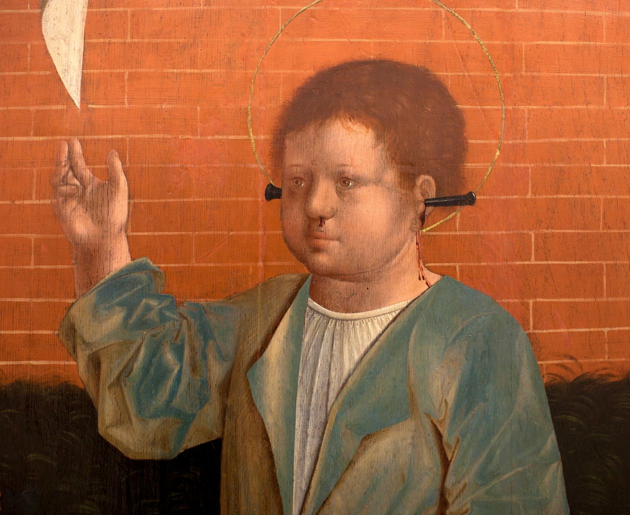 Św. Cyr - detal Matki Bożej Łaskawej, Św. Cyr, detal, autorstwa Francisco autorstwa Francisco (attr.to) Henriques