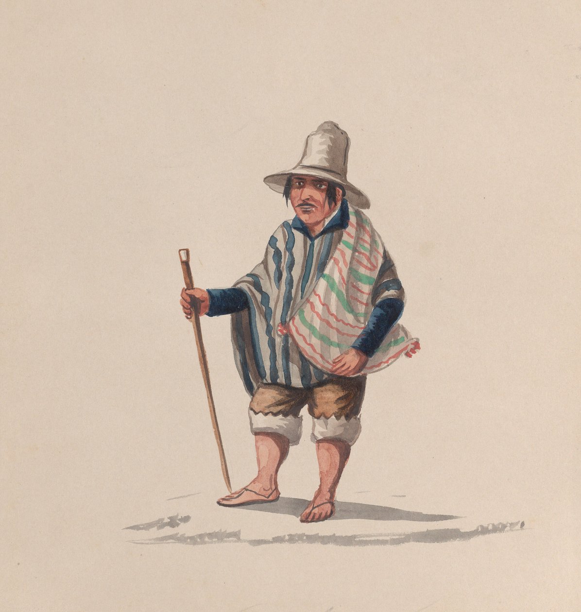 Mężczyzna peruwiański, z grupy rysunków przedstawiających strój peruwiański, ok. 1900 r. 1848. autorstwa Francisco