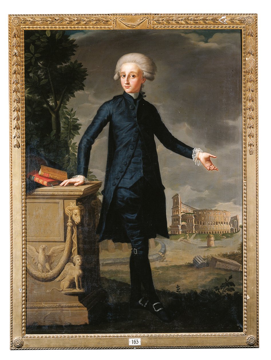 Portret Don Juana Despuig y Zaforteza, pełnometrażowy, w czarnym garniturze, sygnowany i wpisany autorstwa Francisco Agustín y Grande