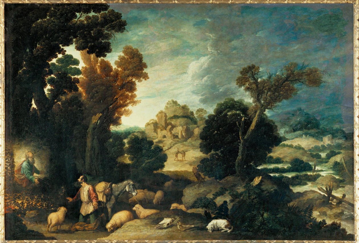 Le buisson ardent - Mojżesz i płonący krzew ... autorstwa Francisco Collantes