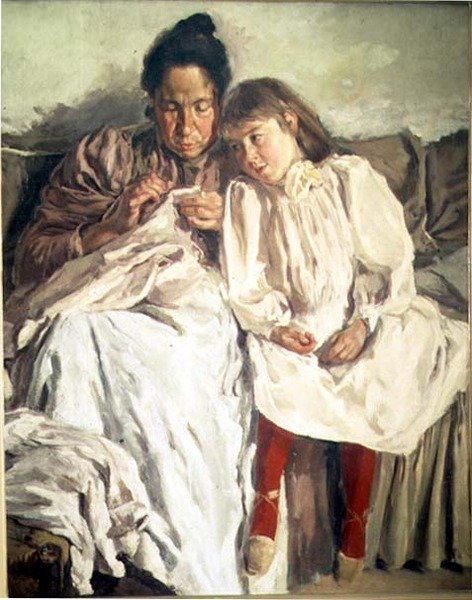 Matka i jej córka autorstwa Francisco Gimeno y Arasa