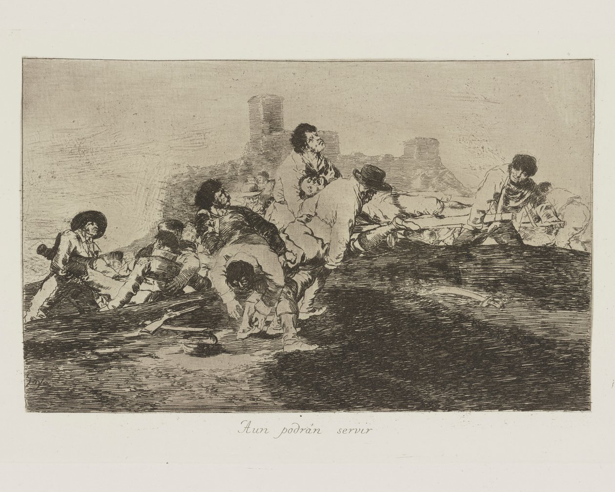 Mogą jeszcze służyć (Mogą jeszcze służyć), pl. 24 z cyklu Katastrofy wojny autorstwa Francisco de Goya
