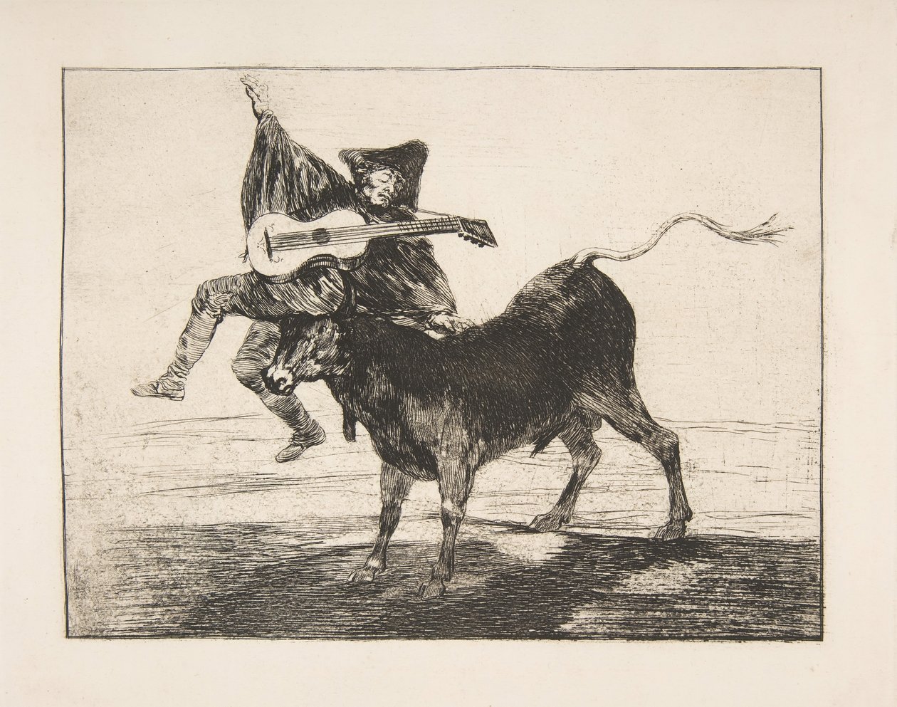Barbarzyńska rozrywka Dybersja Barbara, 1800-1804. autorstwa Francisco de Goya