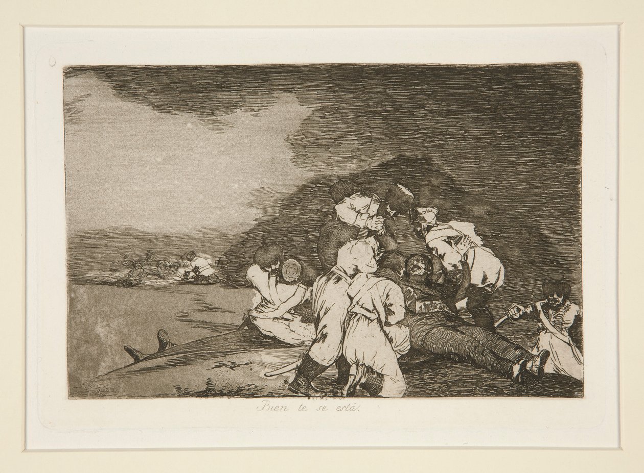 Czy wszystko w porządku? (Dobrze Ci służy), pl. 6 z Katastrofy wojny autorstwa Francisco de Goya