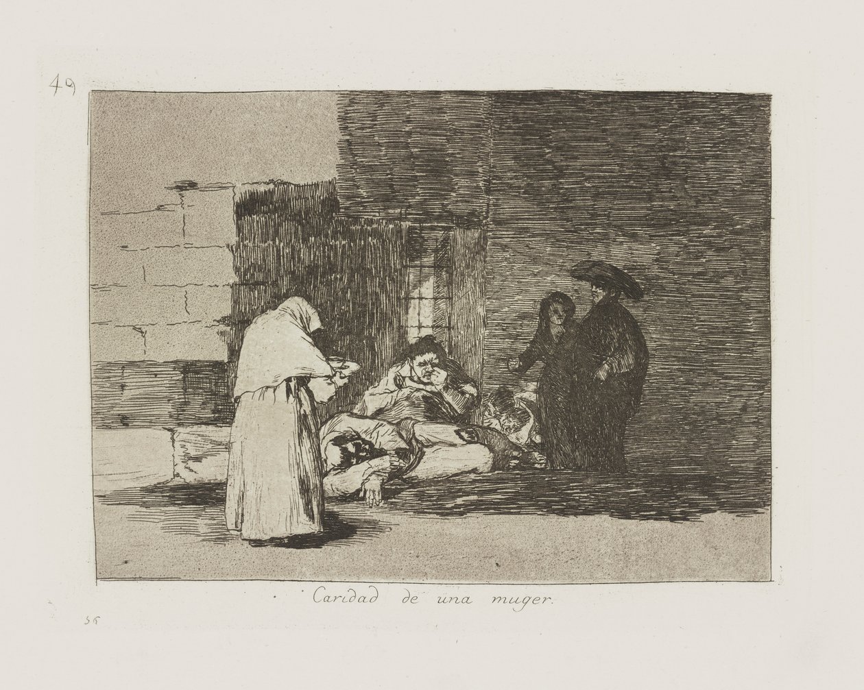 Dobroczynność kobiety. (Kobieta autorstwa Francisco de Goya