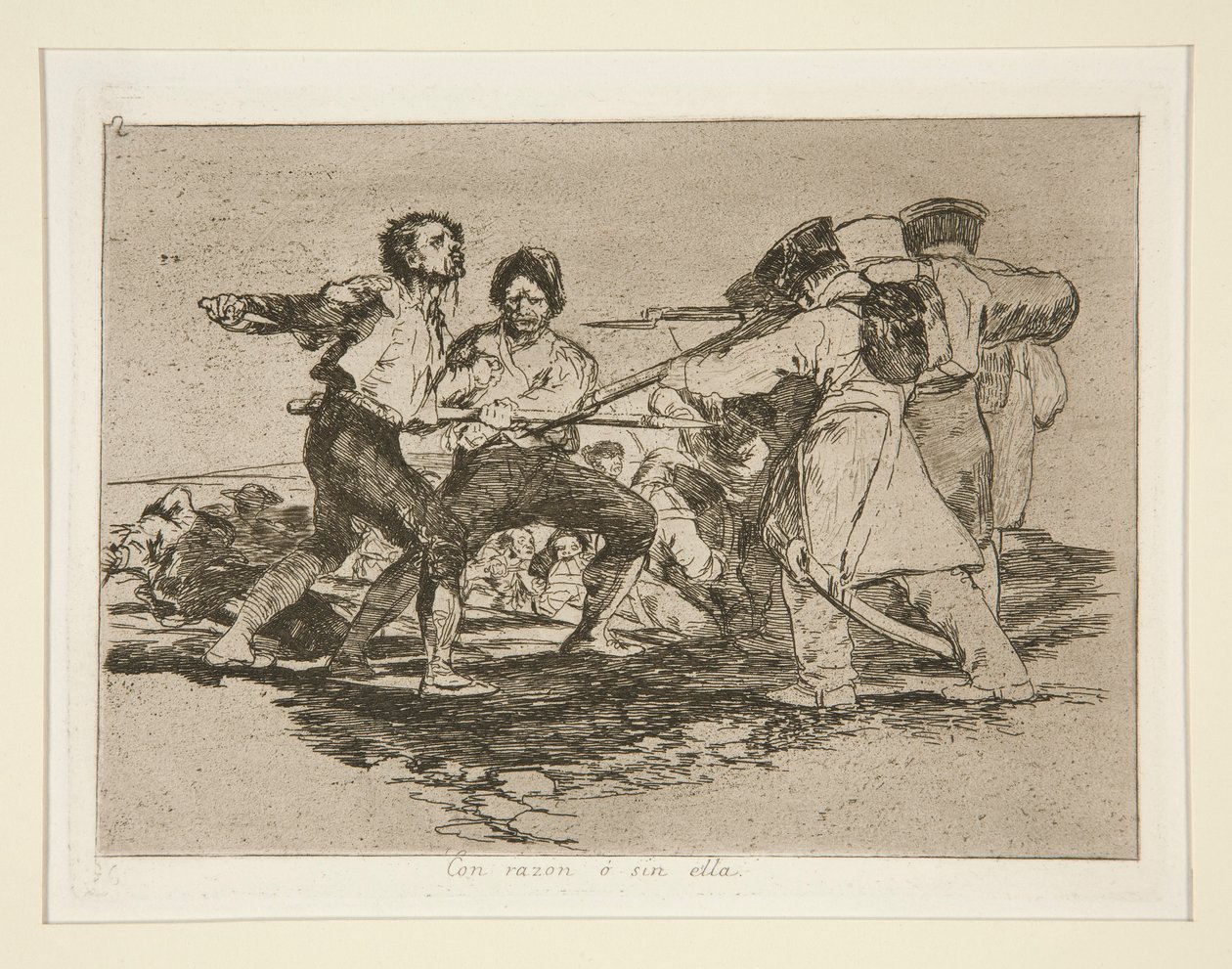 Z powodem? bez niej (Słusznie lub Niesłusznie), pl. 2 z serii Katastrofy wojny autorstwa Francisco de Goya