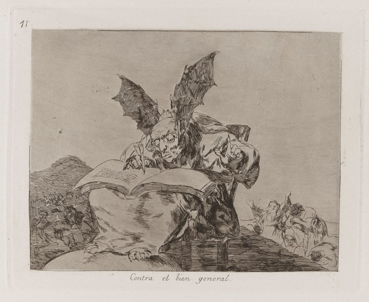 Przeciw wspólnemu dobru, tablica 71 z Klęsk wojennych autorstwa Francisco de Goya