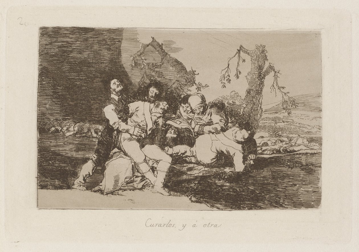 Wyleczyć je, i? inny (Dobrze je i do następnego), płyta 20 z Katastrofy wojny (Katastrofy wojny) autorstwa Francisco de Goya