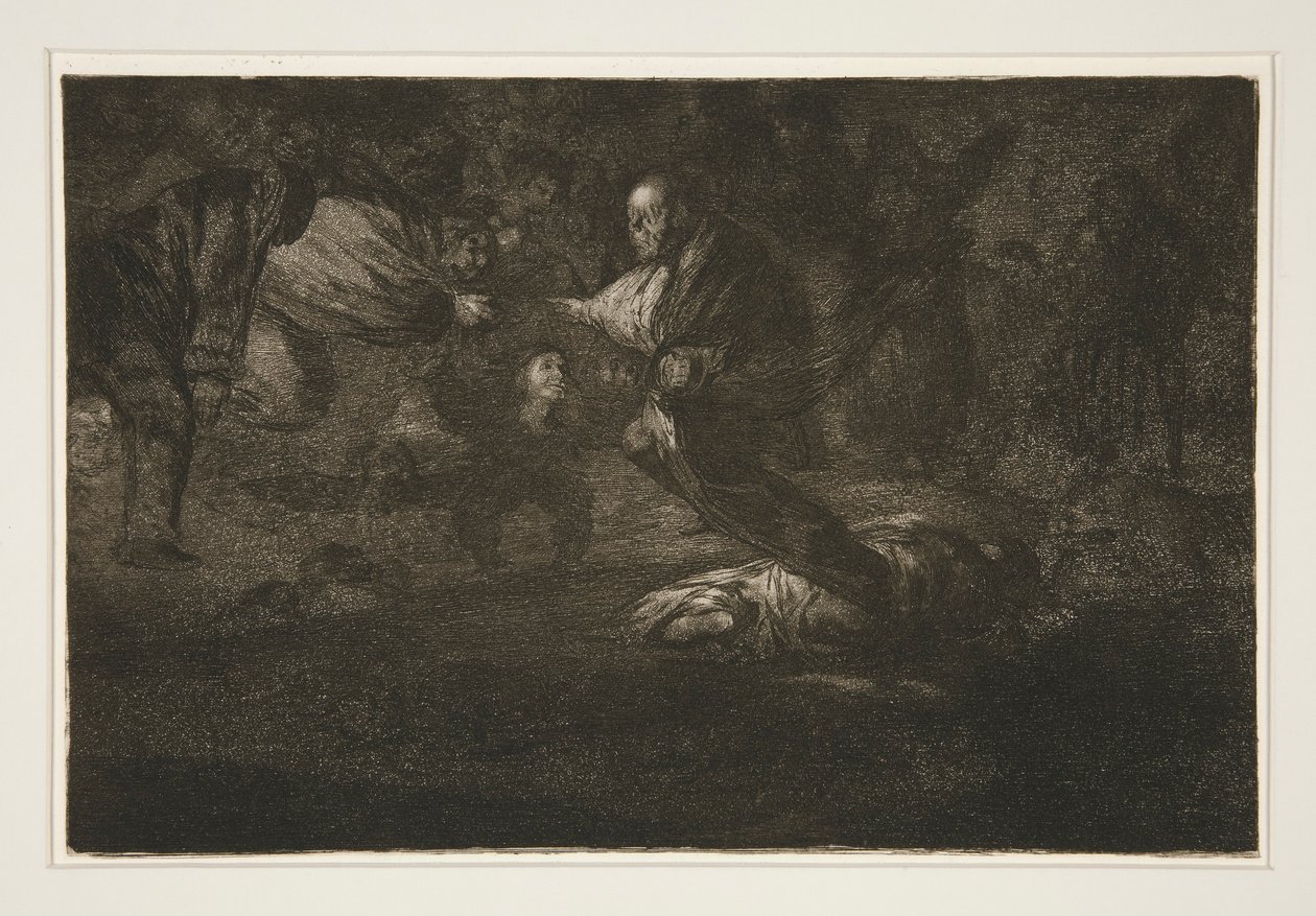 Bóg je wychowuje i łączą się (Bóg je tworzy i łączą się), pl. 18 z cyklu Przysłowia autorstwa Francisco de Goya