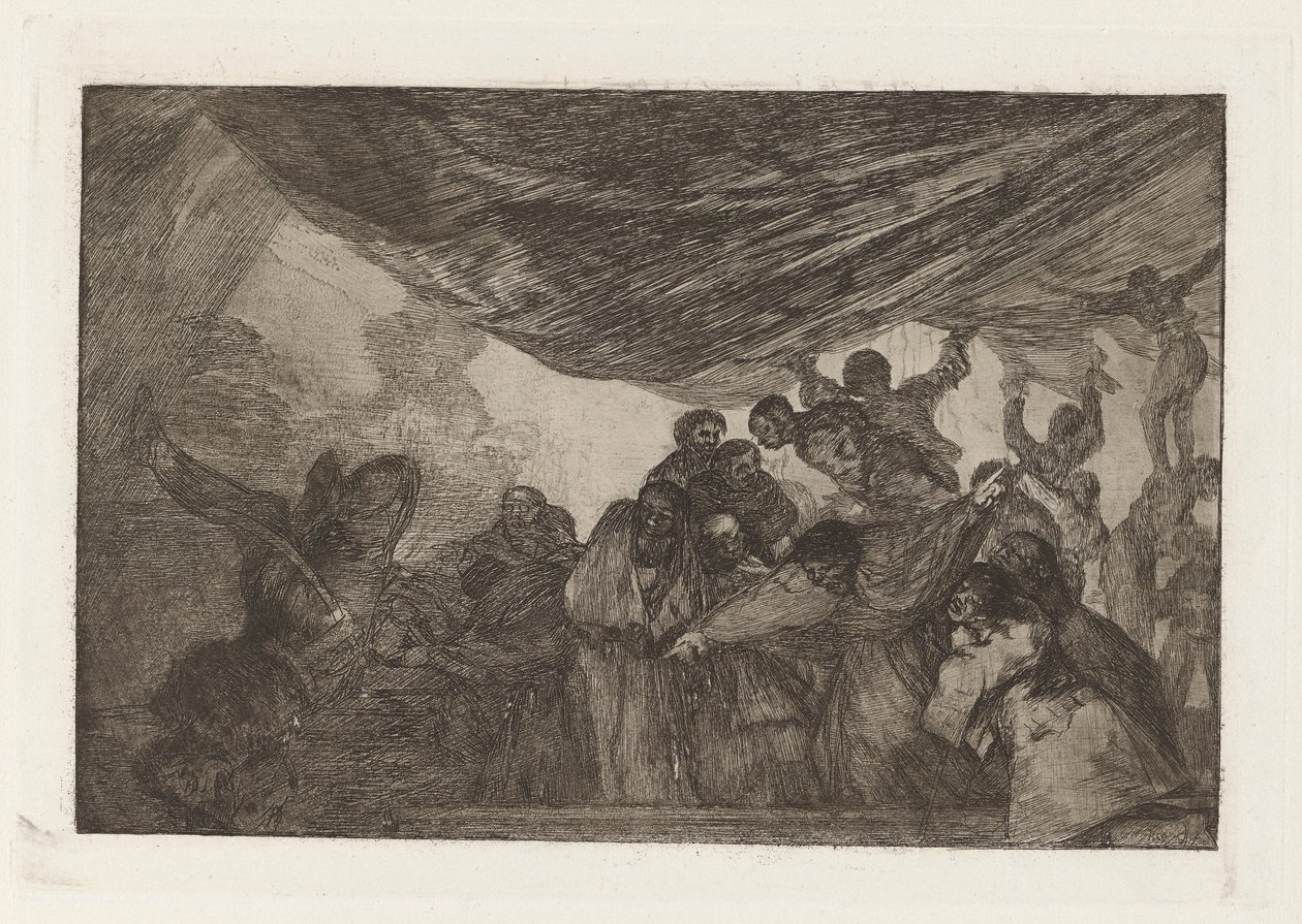Disparate claro (Clear Folly), znany również jako Sin recomendarse a Dios ni al diablo (Bez polecania się ani Bogu, ani diabłu), z serii Los disparates (Los proverbios) autorstwa Francisco de Goya
