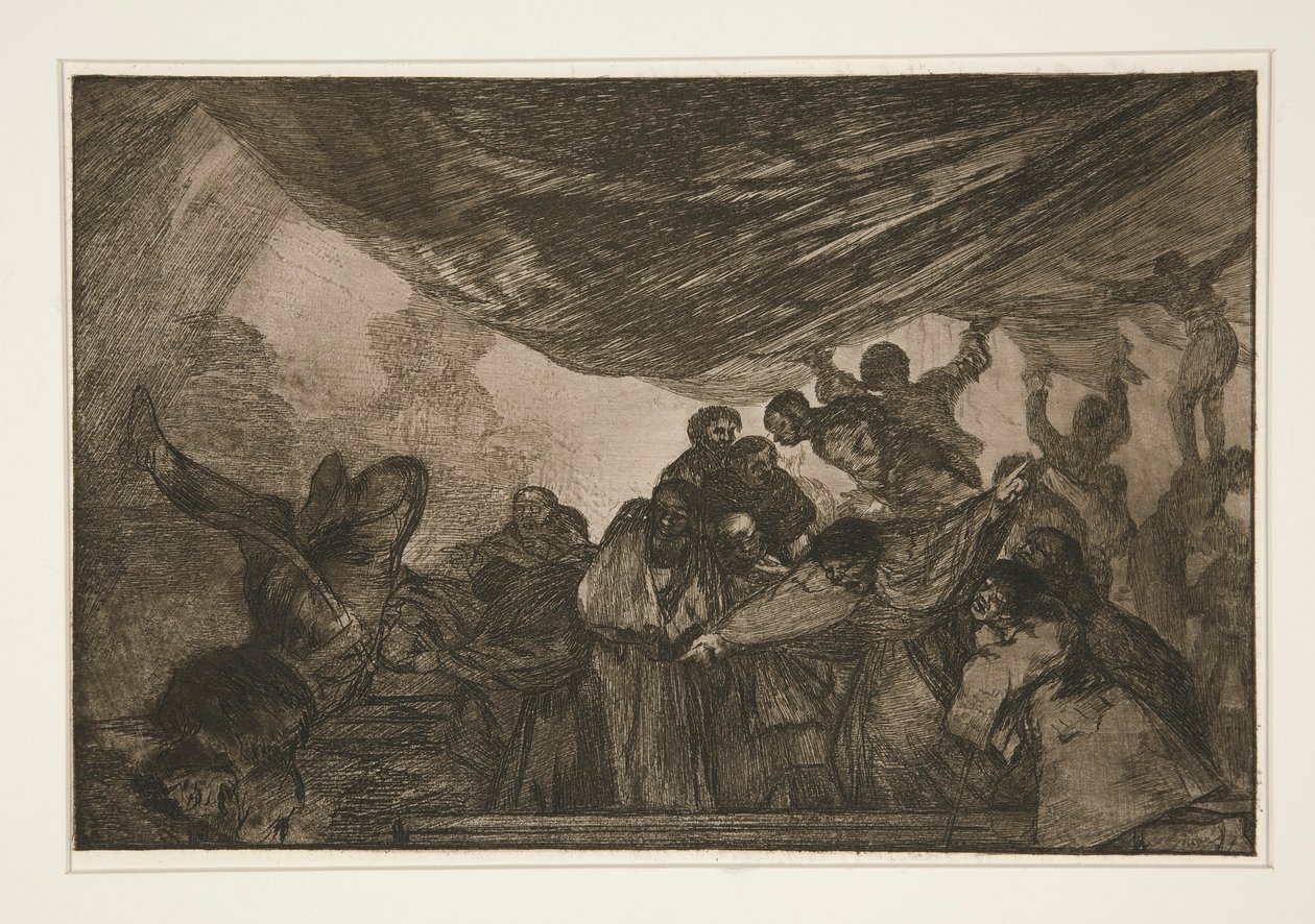 Disparate claro (Clear Folly), pl. 15 z serii Los proverbios autorstwa Francisco de Goya