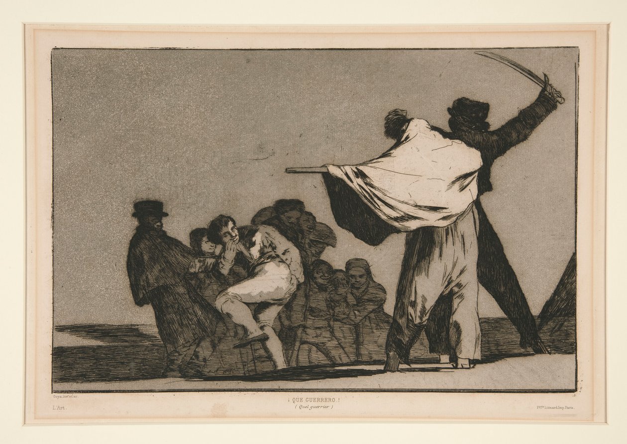 Disparate conocido (Well-Known Folly), nienumerowana płyta z serii Los proverbios autorstwa Francisco de Goya