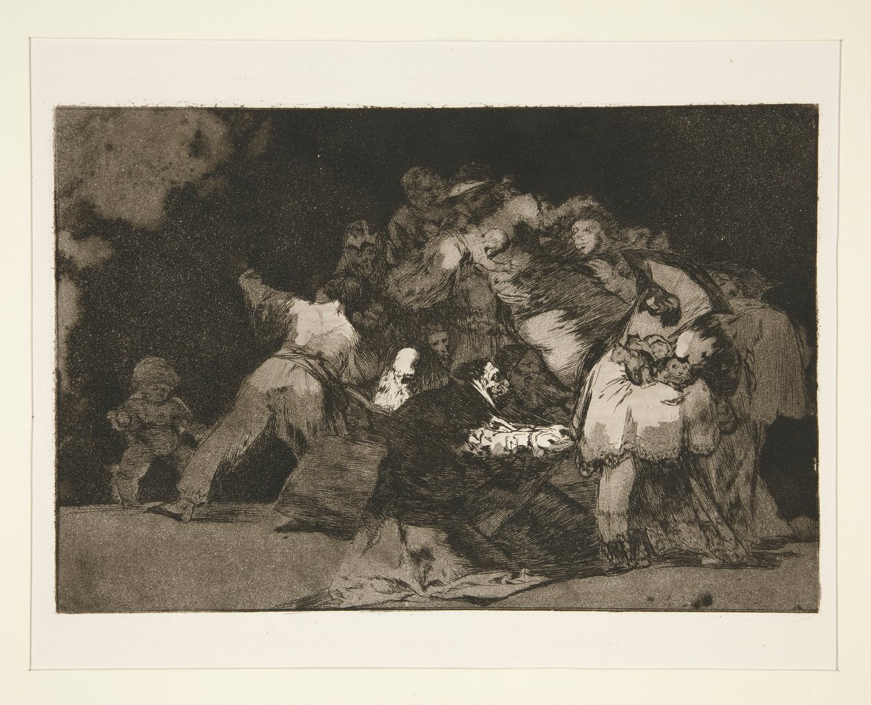 Generał zdyspergowany (General Folly), pl. 9 z serii Los proverbios autorstwa Francisco de Goya