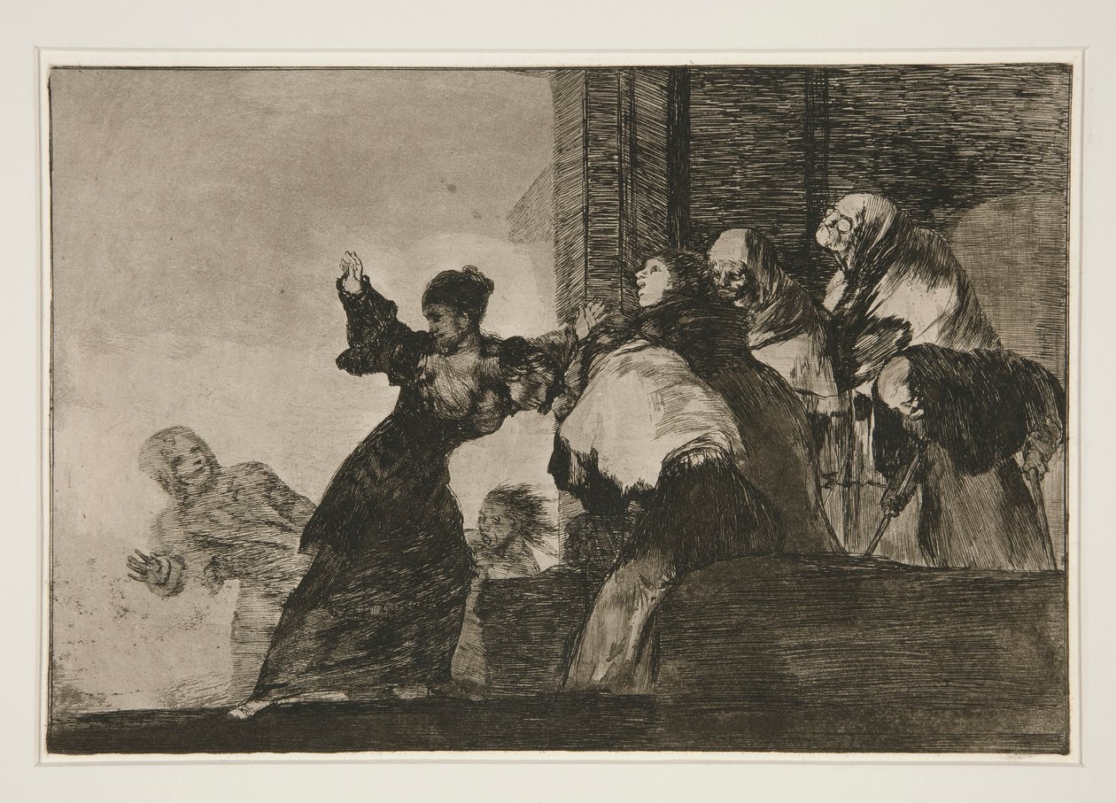 Disparate pobre (Poor Folly), pl. 11 z serii Los proverbios autorstwa Francisco de Goya