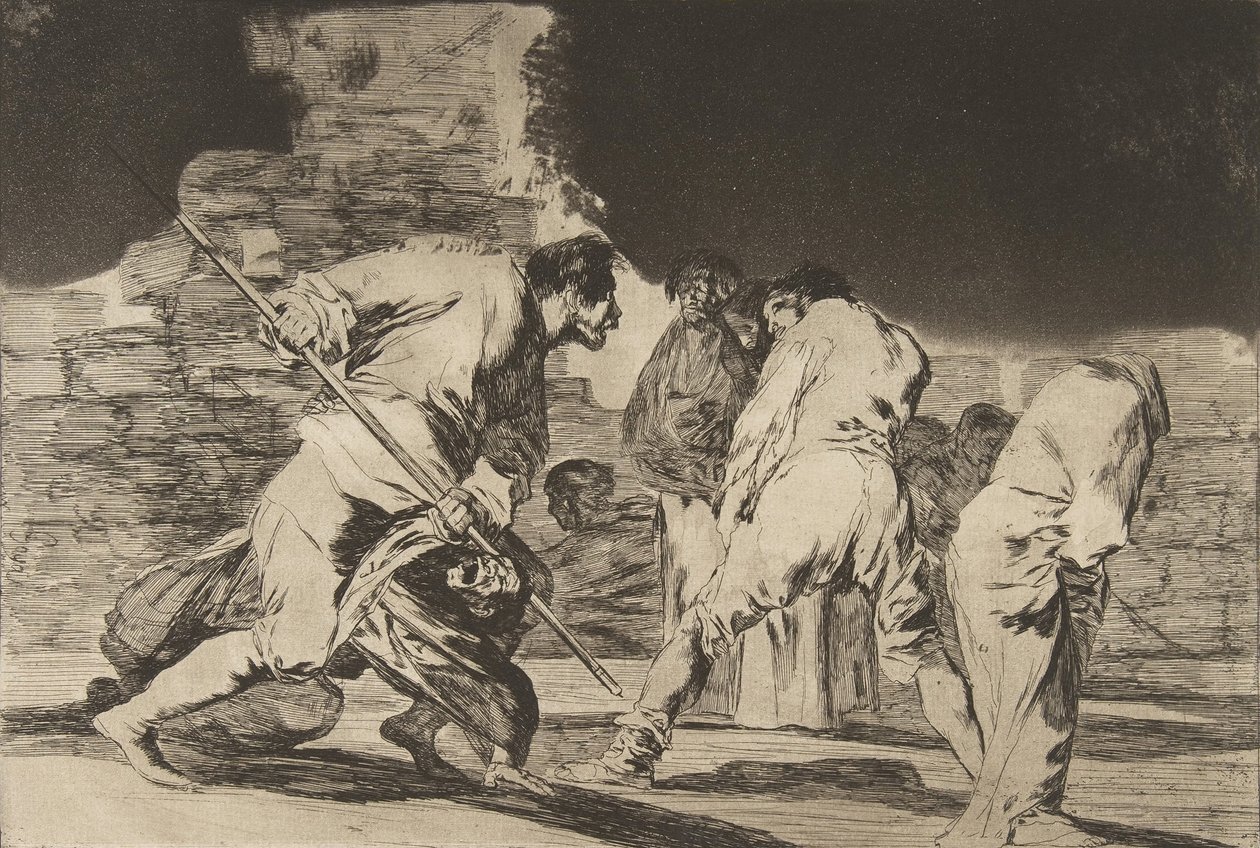 Nonsens Księga Przysłów, ca. 1816-23 opublikowany 1864. autorstwa Francisco de Goya