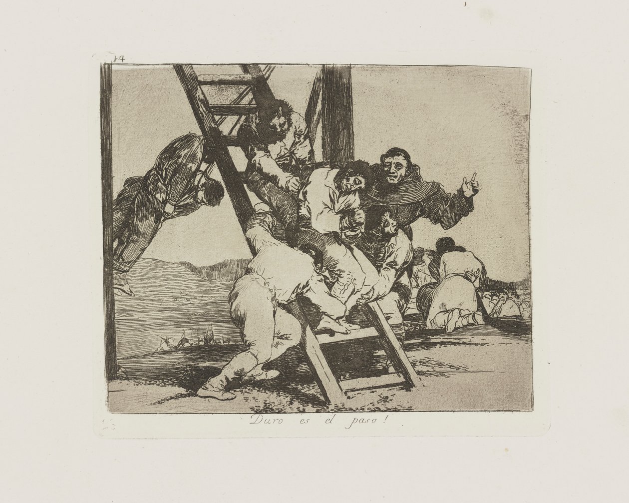 Trudny jest krok! (Przedmiot autorstwa Francisco de Goya
