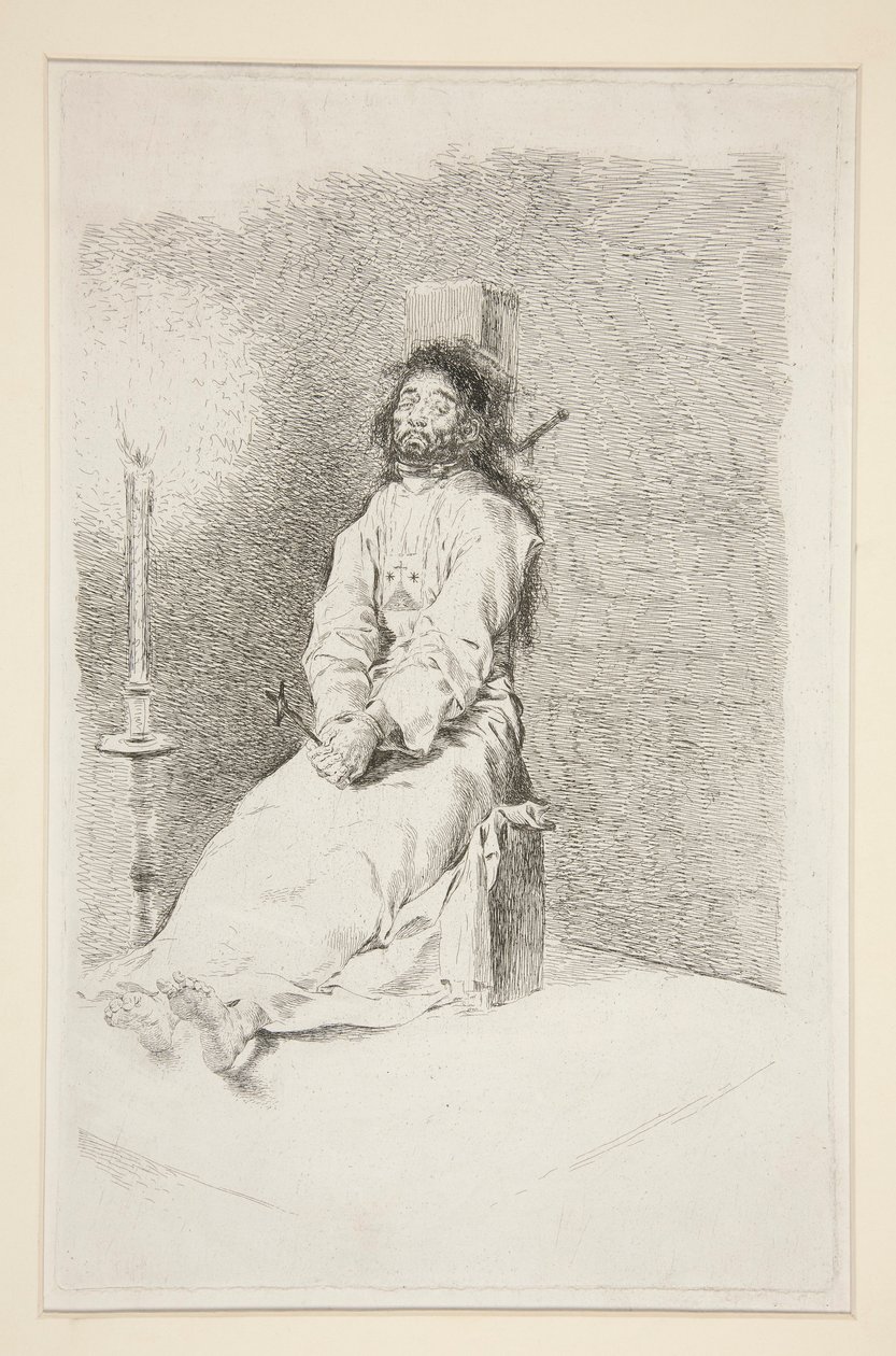 Garrotowany Człowiek autorstwa Francisco de Goya