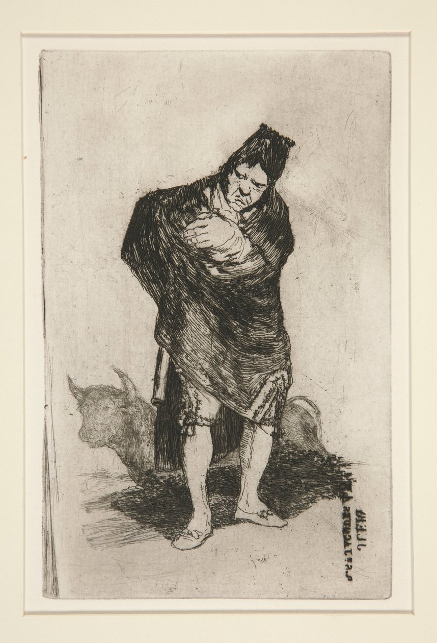 Zamaskowany mężczyzna autorstwa Francisco de Goya