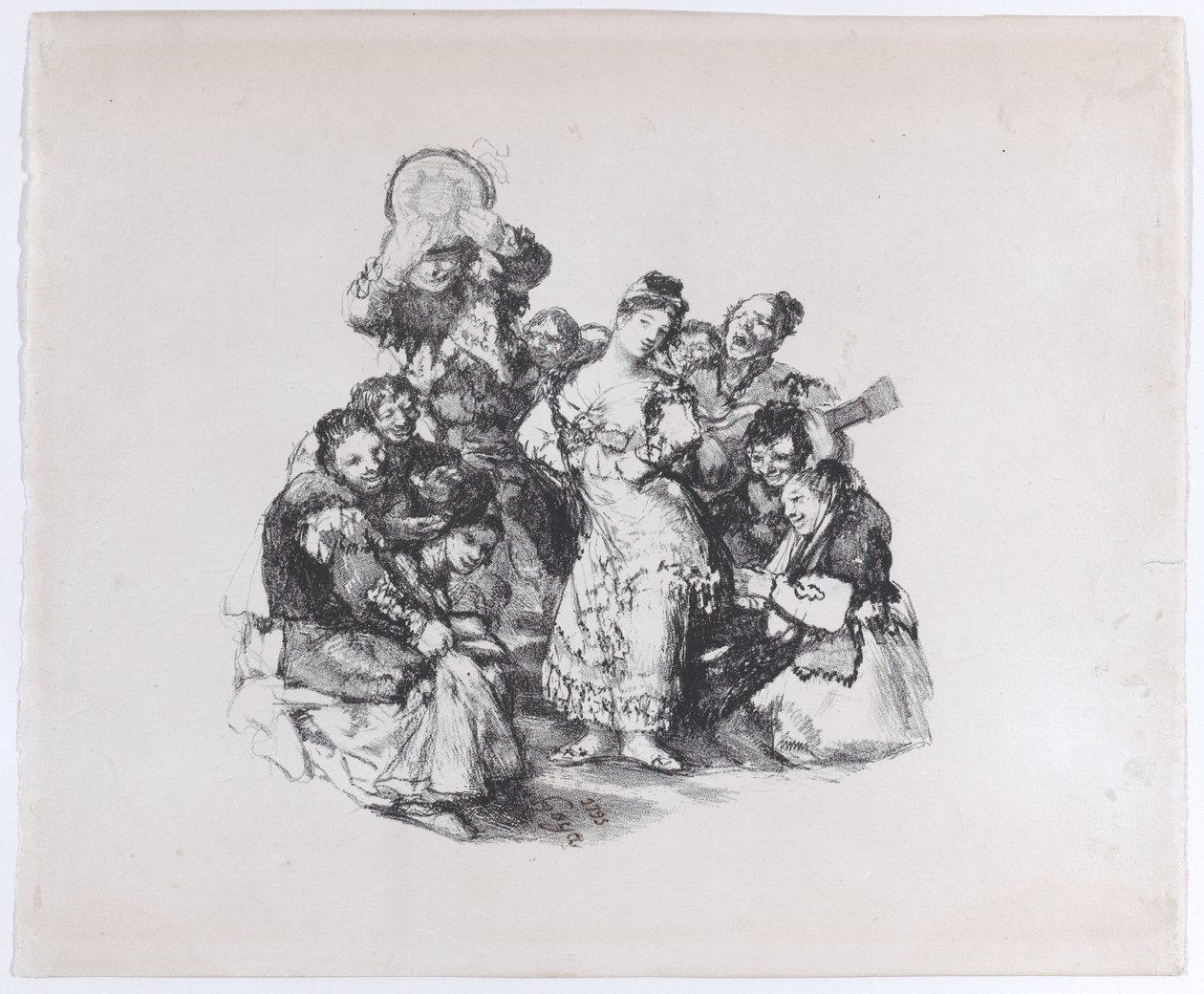 El vito Taniec andaluzyjski, ca. 1825-1826., ca. 1825-1826. autorstwa Francisco de Goya