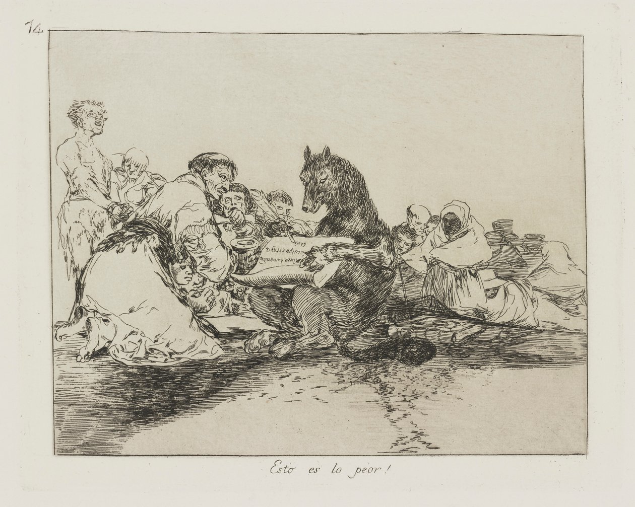 To jest najgorsze! (To jest najgorsze!), pl. 74 z cyklu Katastrofy wojny autorstwa Francisco de Goya