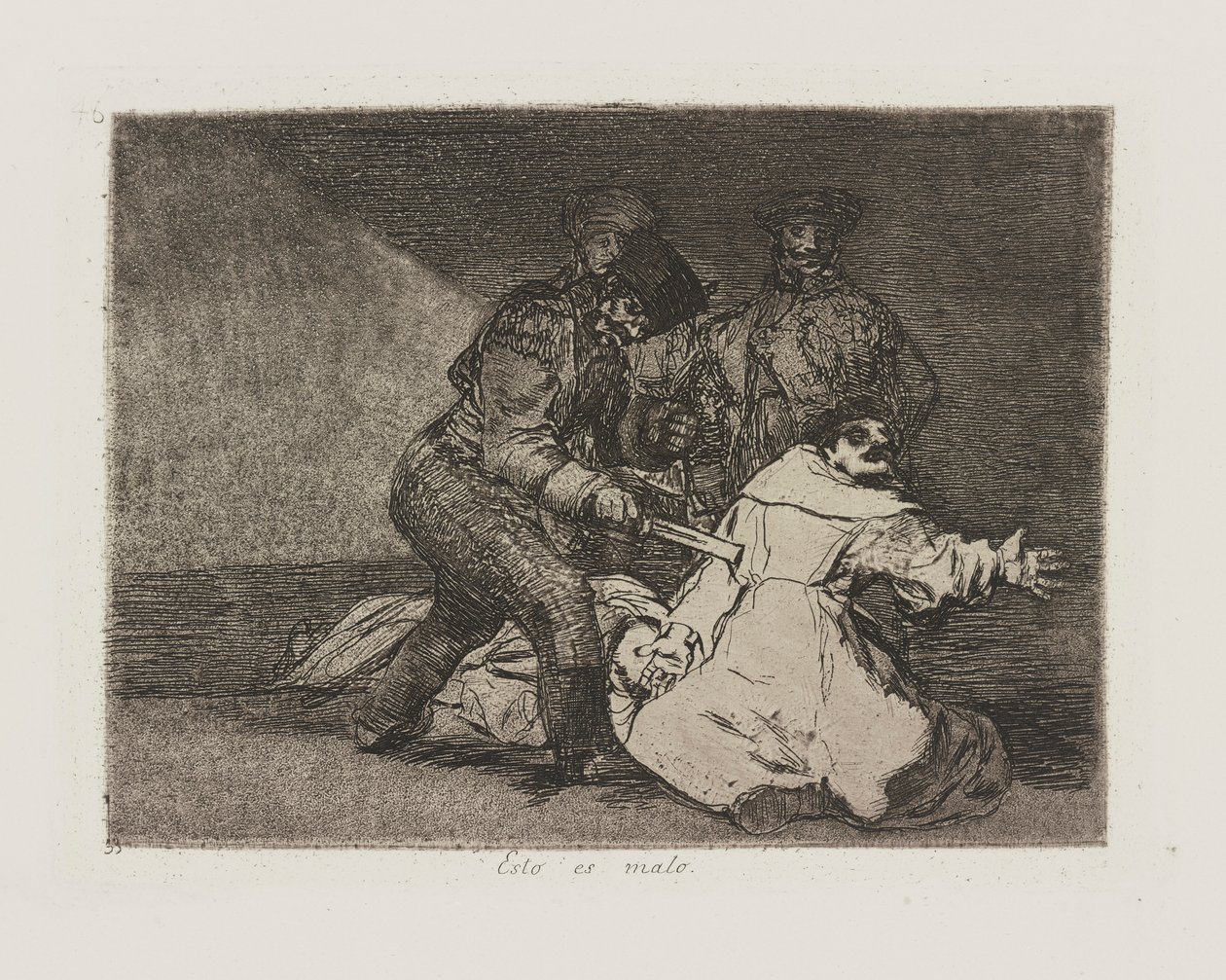 To jest złe. (To jest złe), pl. 46 z cyklu Katastrofy wojny autorstwa Francisco de Goya