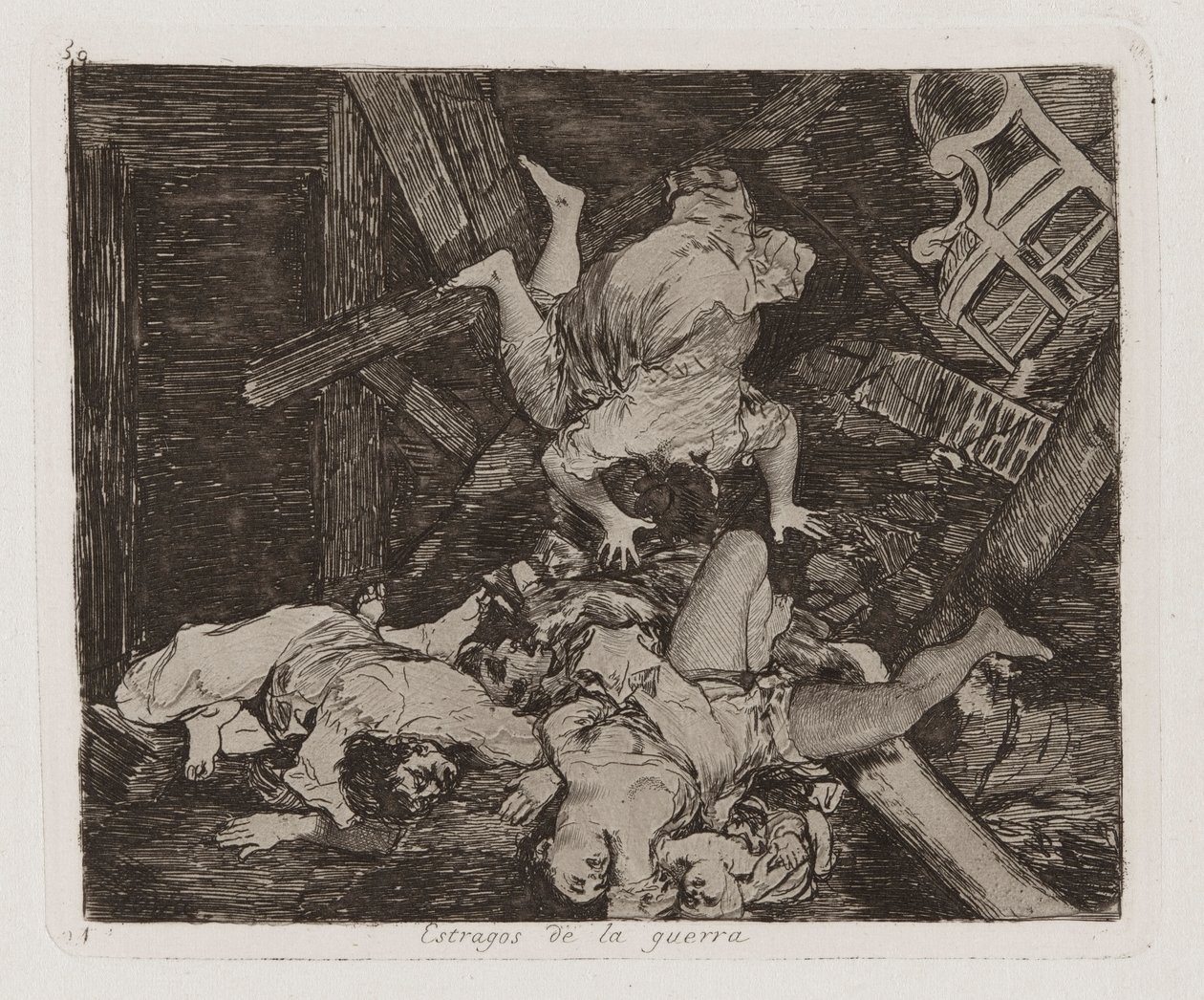 Ravages of War, płyta 30 z The Disasters of War autorstwa Francisco de Goya
