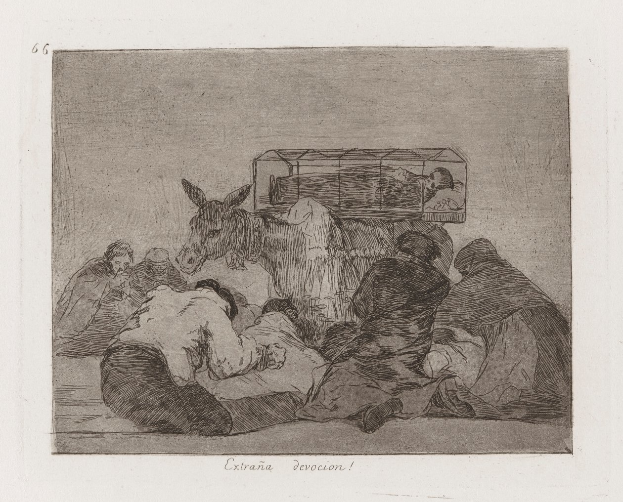 Dziwne oddanie! (Dziwne nabożeństwo!), Płyta 66 z filmu Katastrofy wojny autorstwa Francisco de Goya