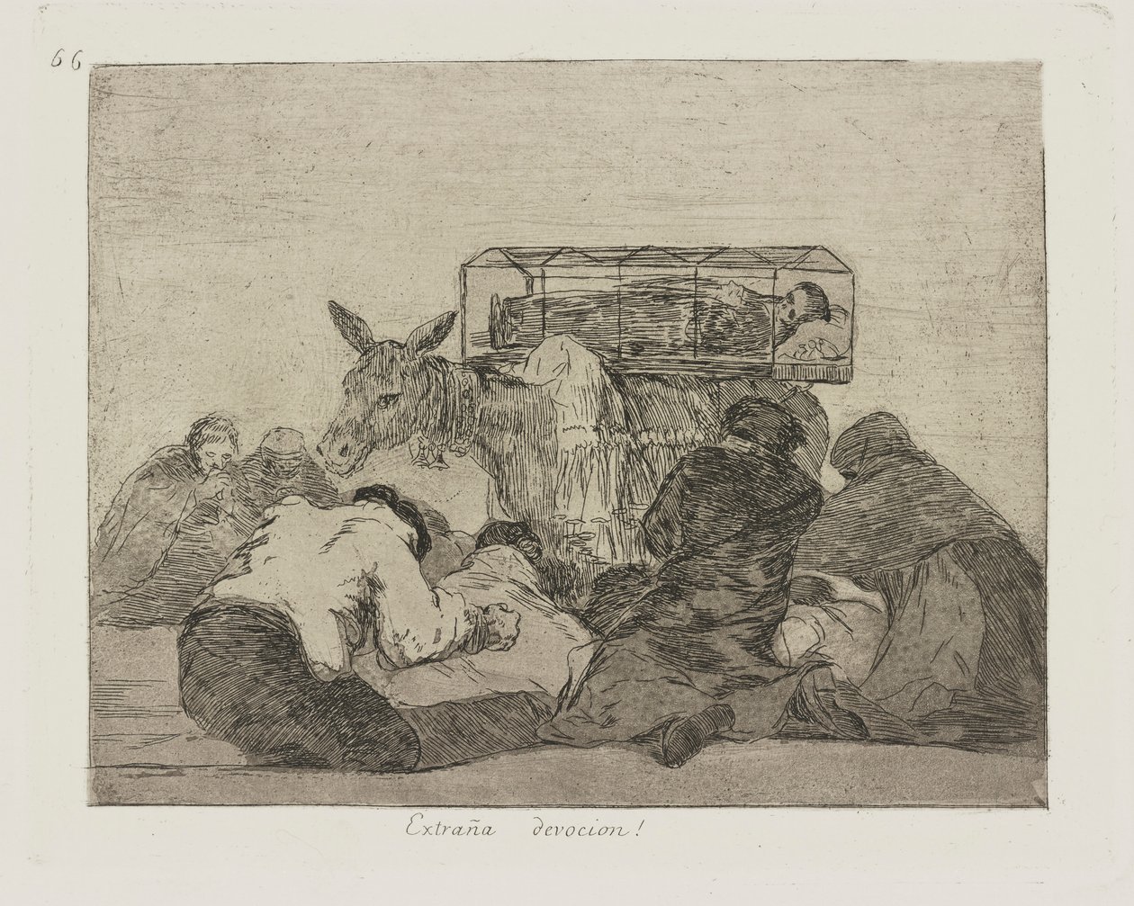 Dziwne oddanie! (Dziwne nabożeństwo!), pl. 66 z cyklu Katastrofy wojny autorstwa Francisco de Goya