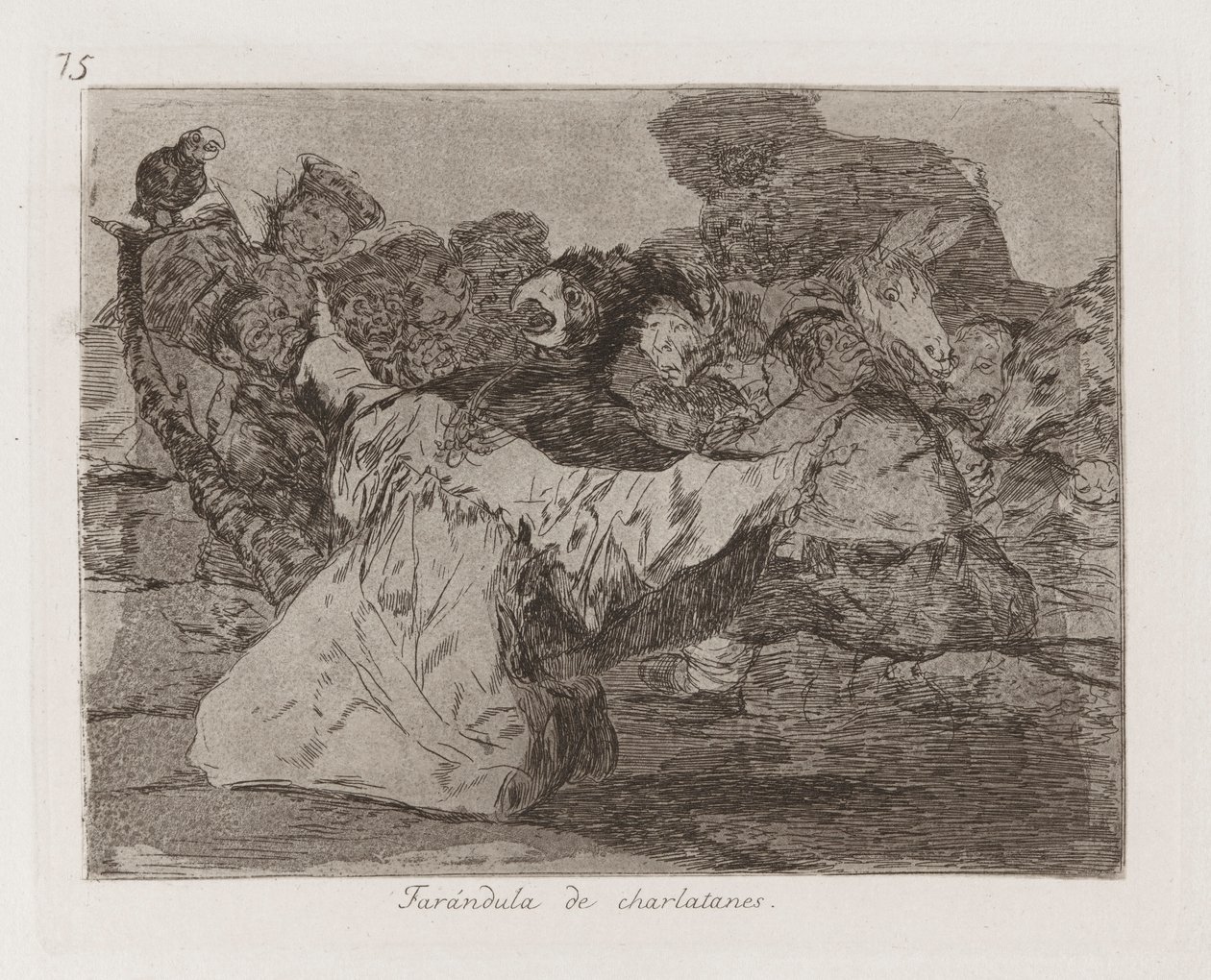 Szarlatanie show-biznes autorstwa Francisco de Goya