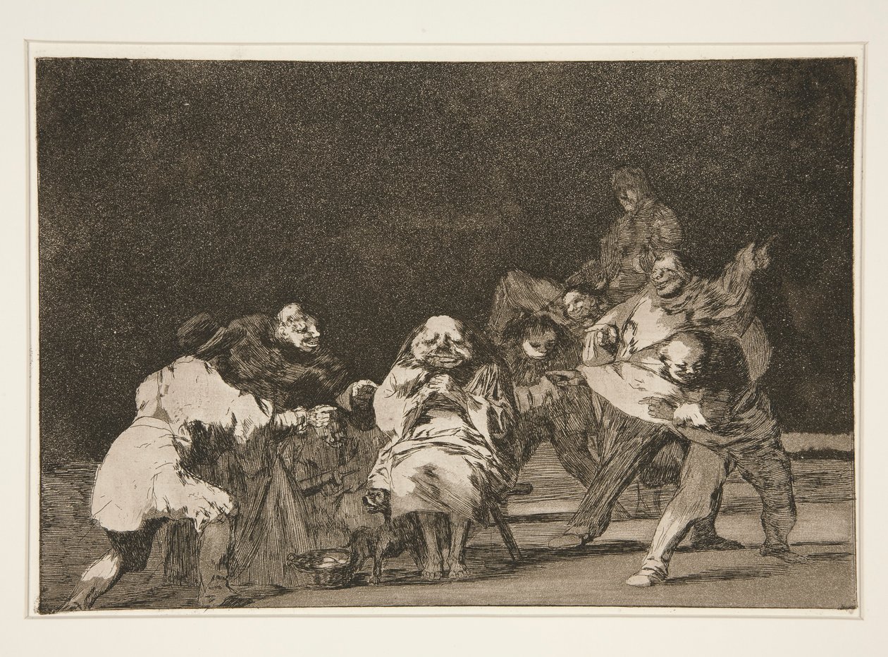 Lojalność, pl. 17 z serii Przysłów autorstwa Francisco de Goya