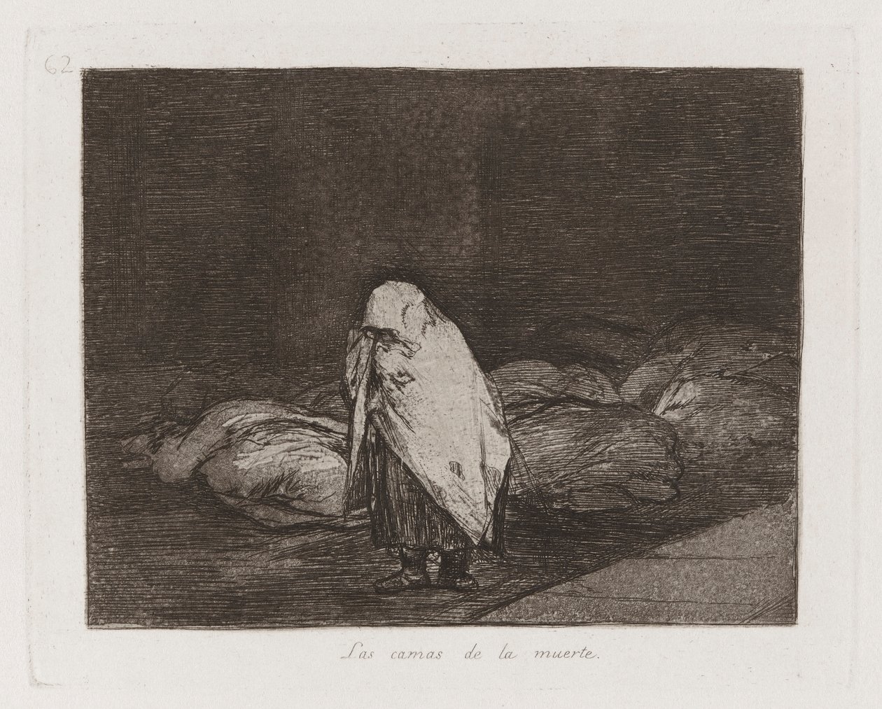 Łóżka Śmierci, płyta 62 z Klęsk wojennych autorstwa Francisco de Goya