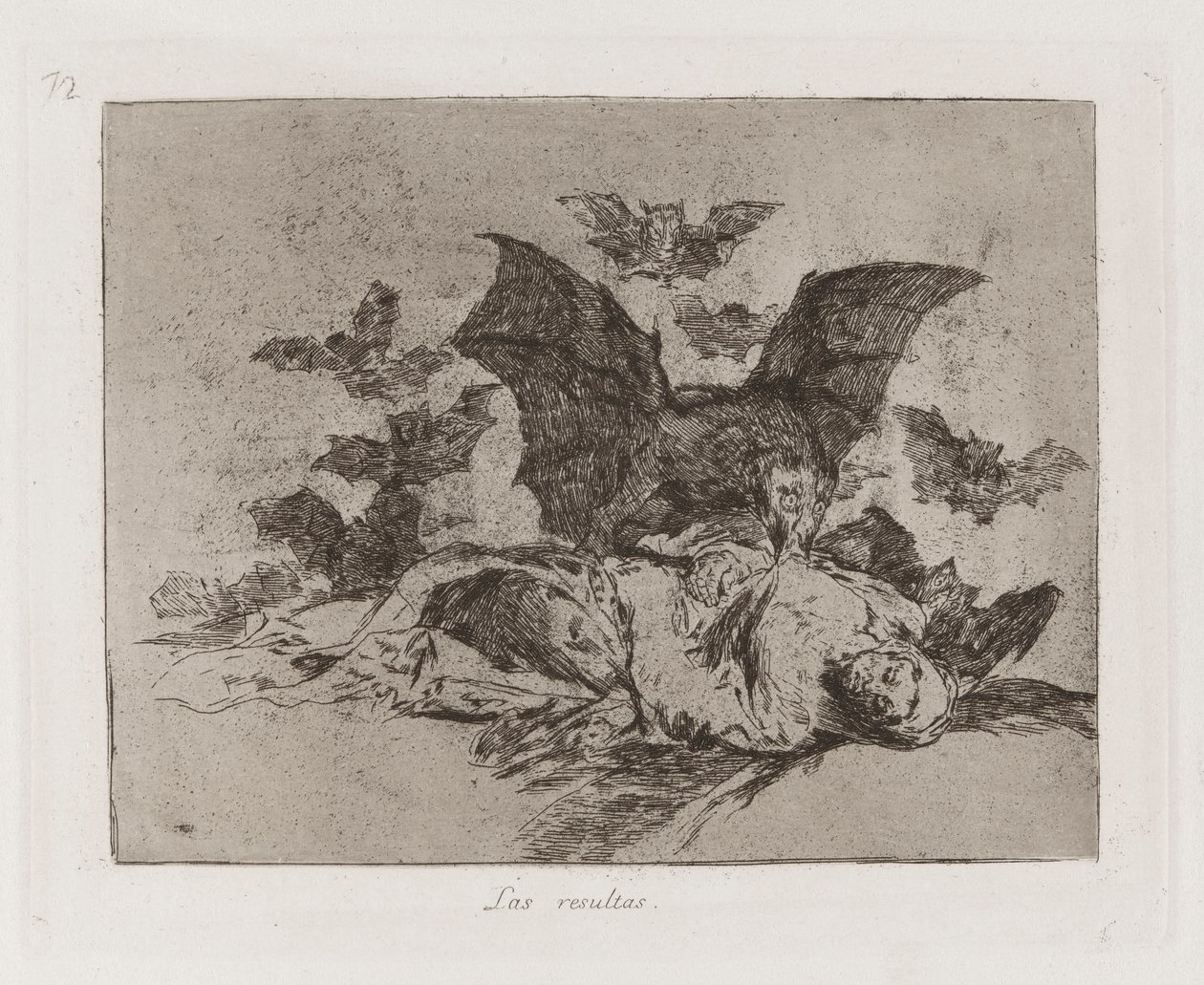 Wyniki (Konsekwencje), Tablica 72 z Klęsk wojennych autorstwa Francisco de Goya