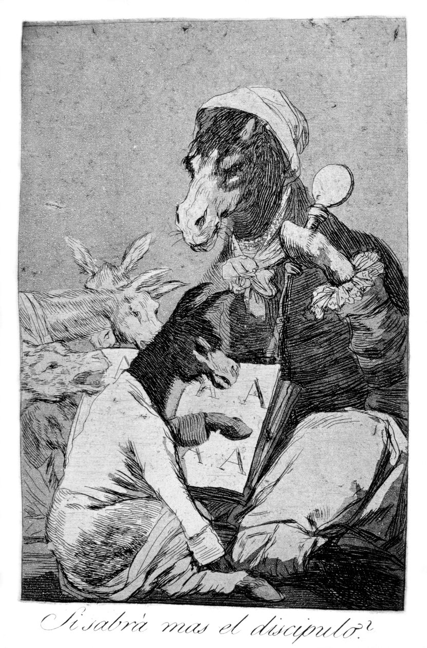 Może uczeń nie wie więcej, 1799 autorstwa Francisco de Goya