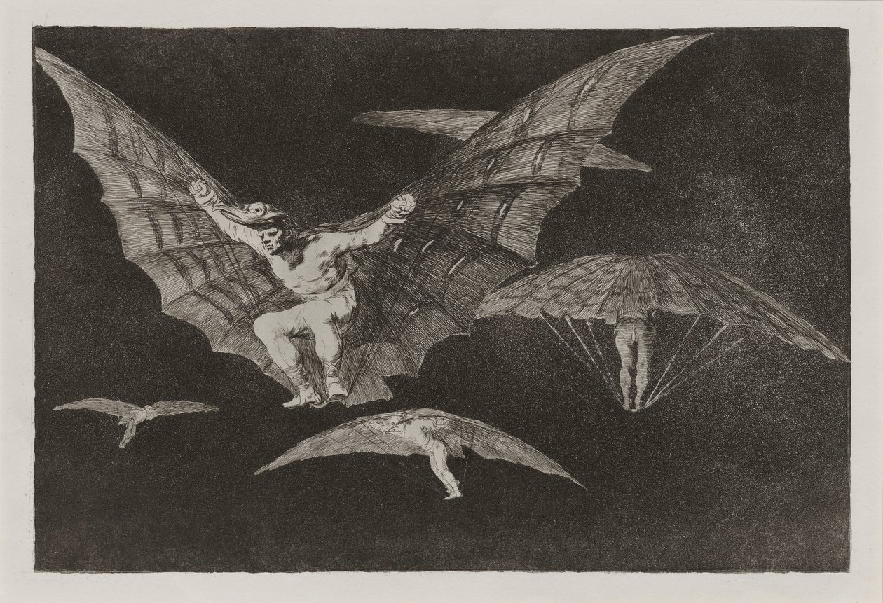 Modo de volar (Droga latania), znany również jako Donde hay ganas hay ma?a (Gdzie tam autorstwa Francisco de Goya