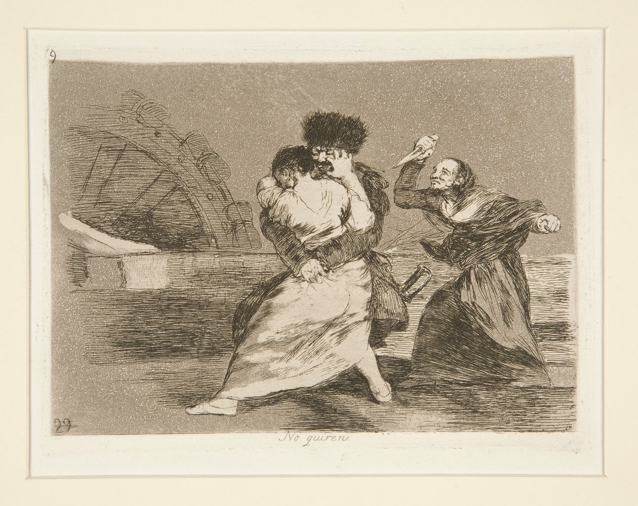No quieren [sic] (oni Don autorstwa Francisco de Goya