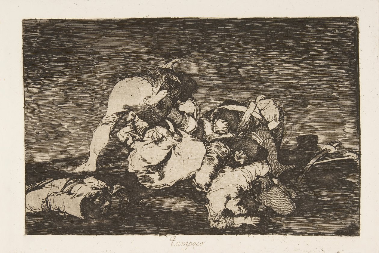 Płyta 10 z The Disasters of War Los Desastres de la Guerra: Nor [d..., 1810 opublikowane 1863. autorstwa Francisco de Goya