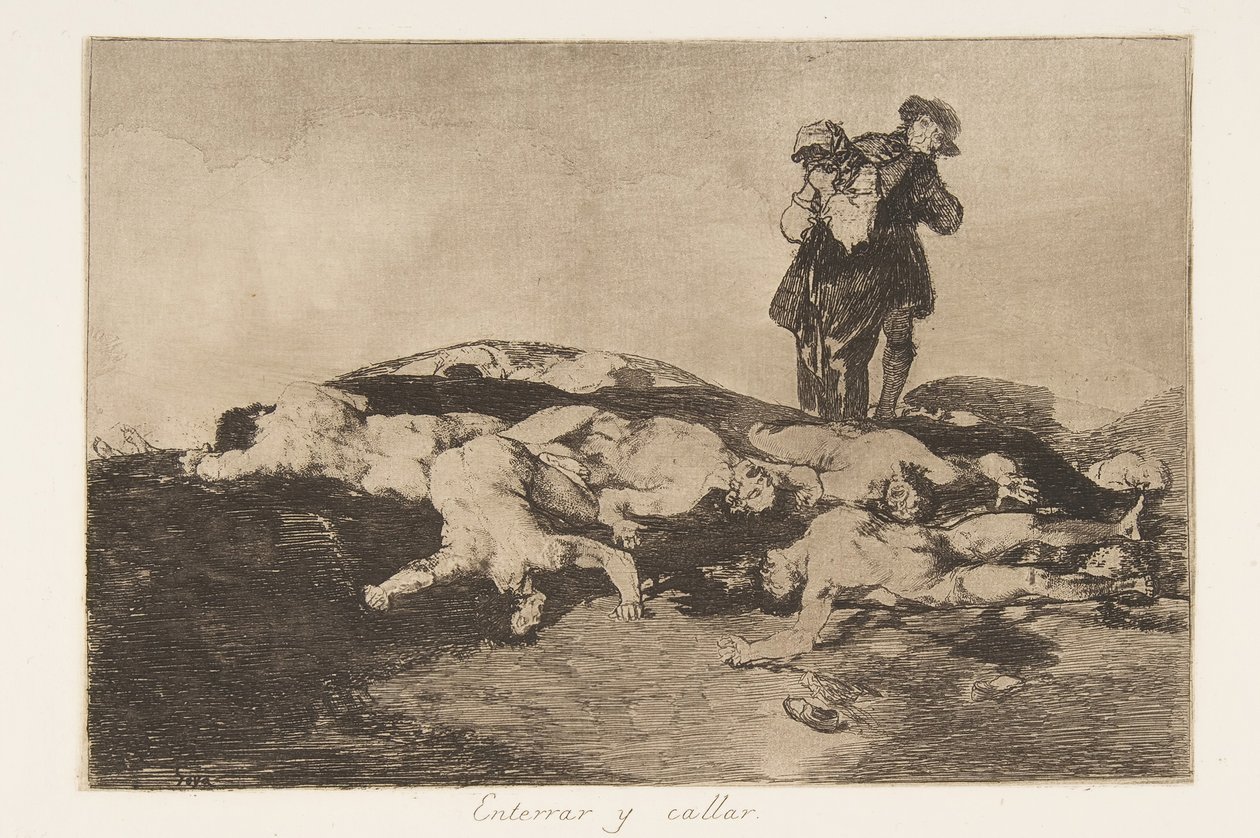 Tablica 18 z The Disasters of War The Disasters of War: Bury..., 1810-20, wyd. 1863. autorstwa Francisco de Goya