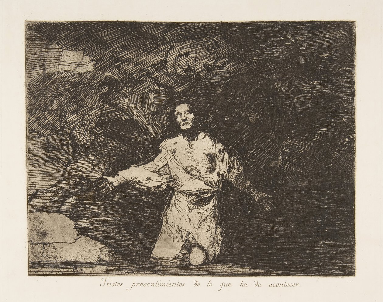 Tablica 1 z Katastrofy wojenne Katastrofy wojenne: Smutne..., ca. 1815 opublikowany 1863. autorstwa Francisco de Goya