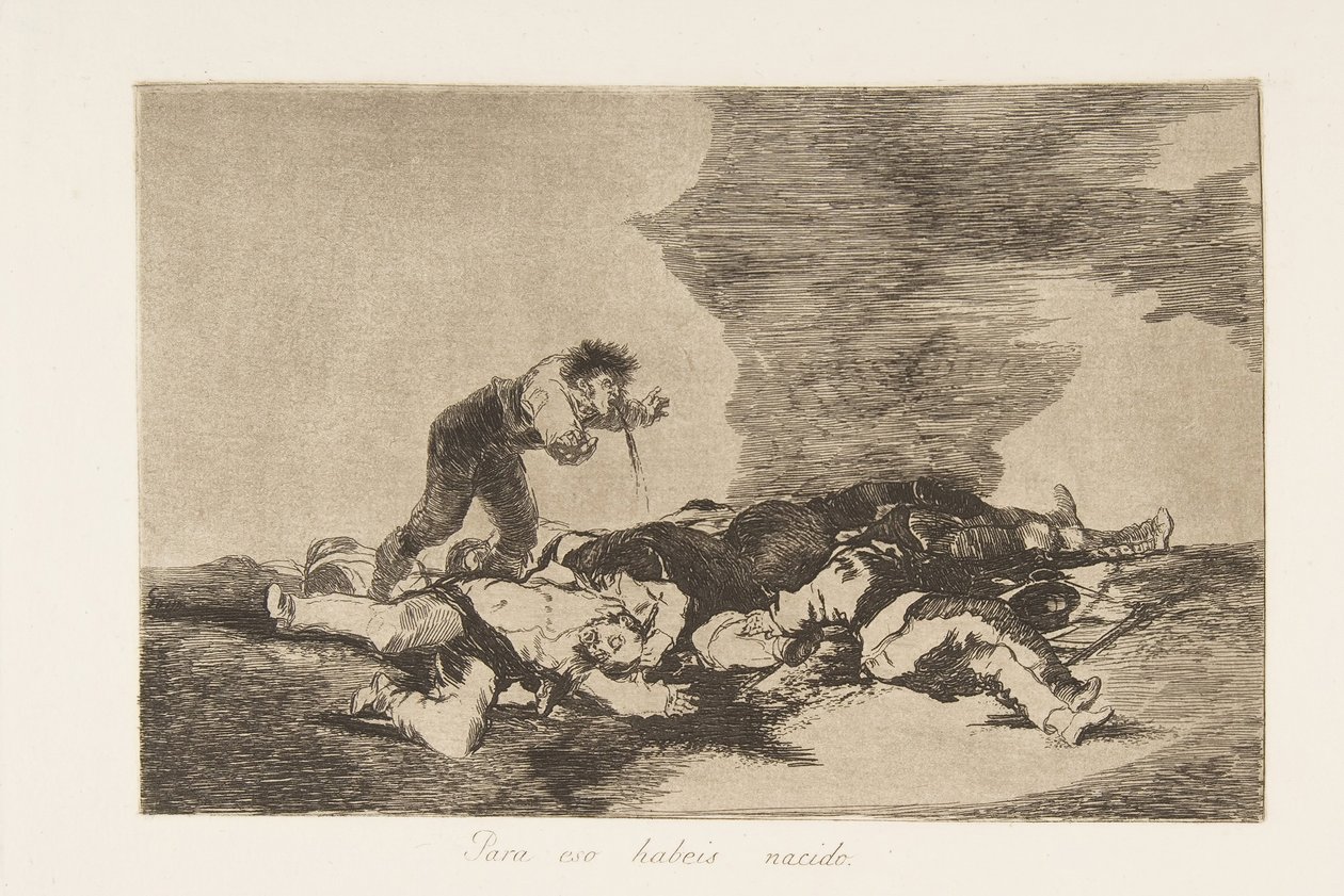 Tablica 12 z Katastrofy wojny Los Desastres de la Guerra: This ..., 1810 opublikowane 1863. autorstwa Francisco de Goya