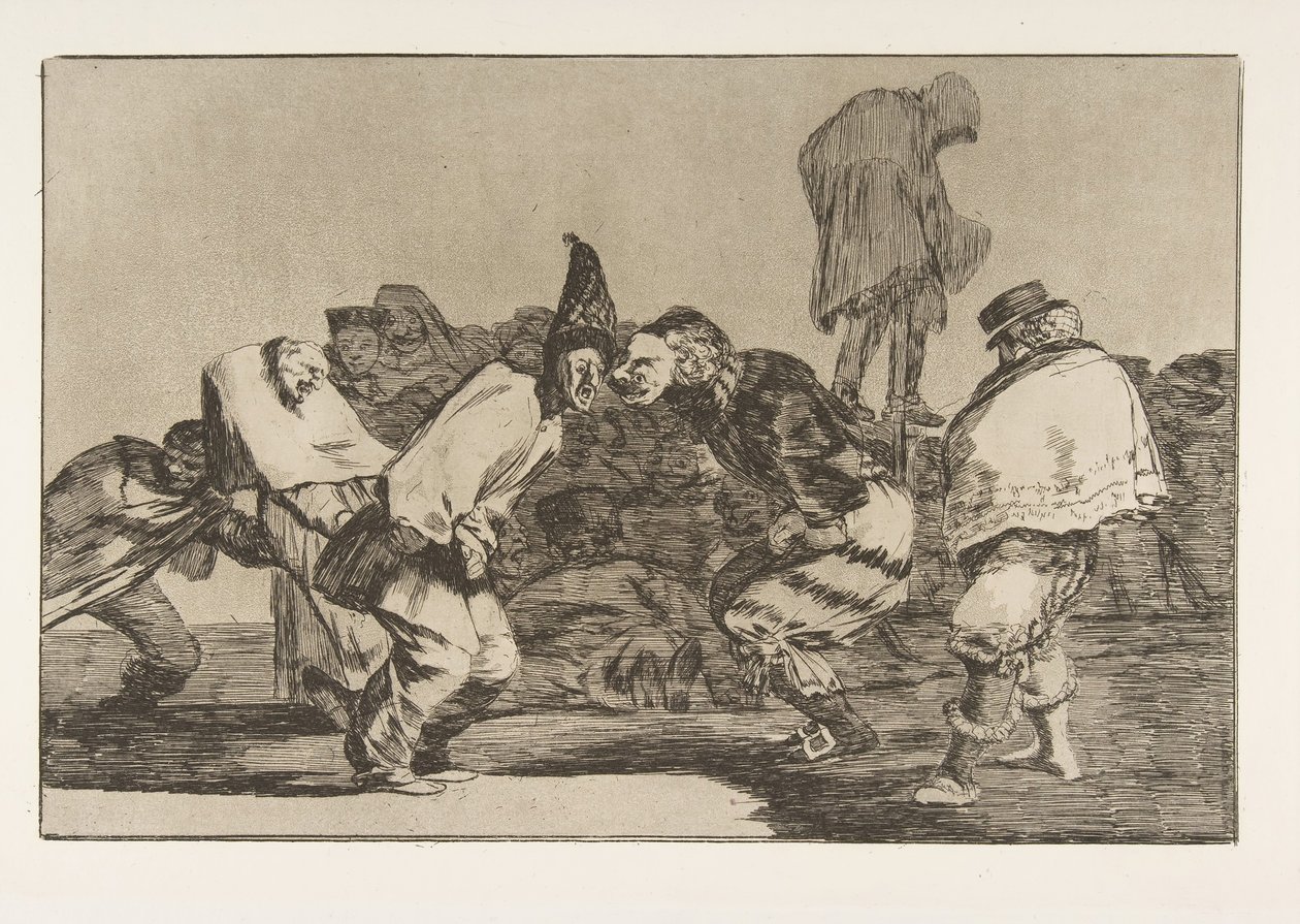 Tablica 14 z Disparates: Karnawałowe szaleństwo, ca. 1816-23 opublikowany 1864. autorstwa Francisco de Goya