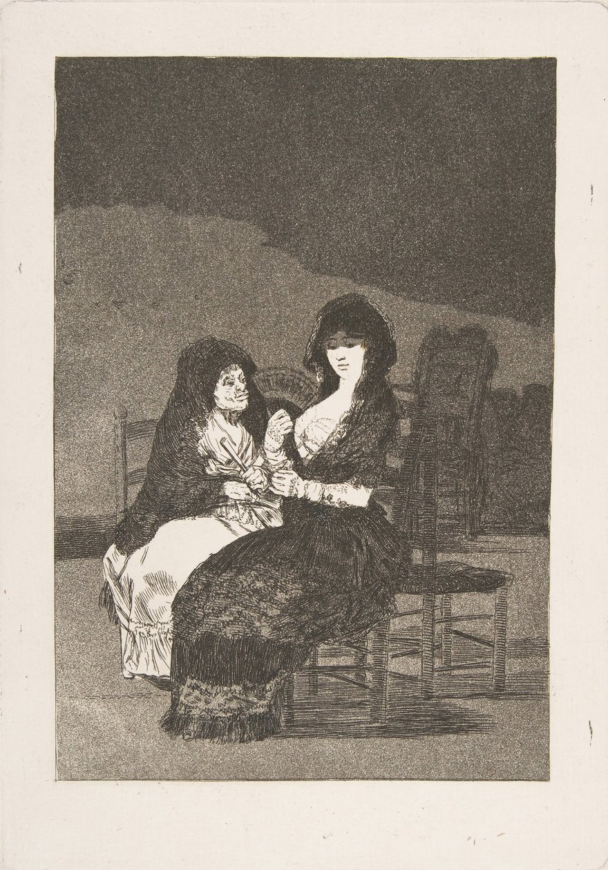 Tabliczka 15 z Los Caprichos: Ładna rada Piękna rada, 1799. autorstwa Francisco de Goya