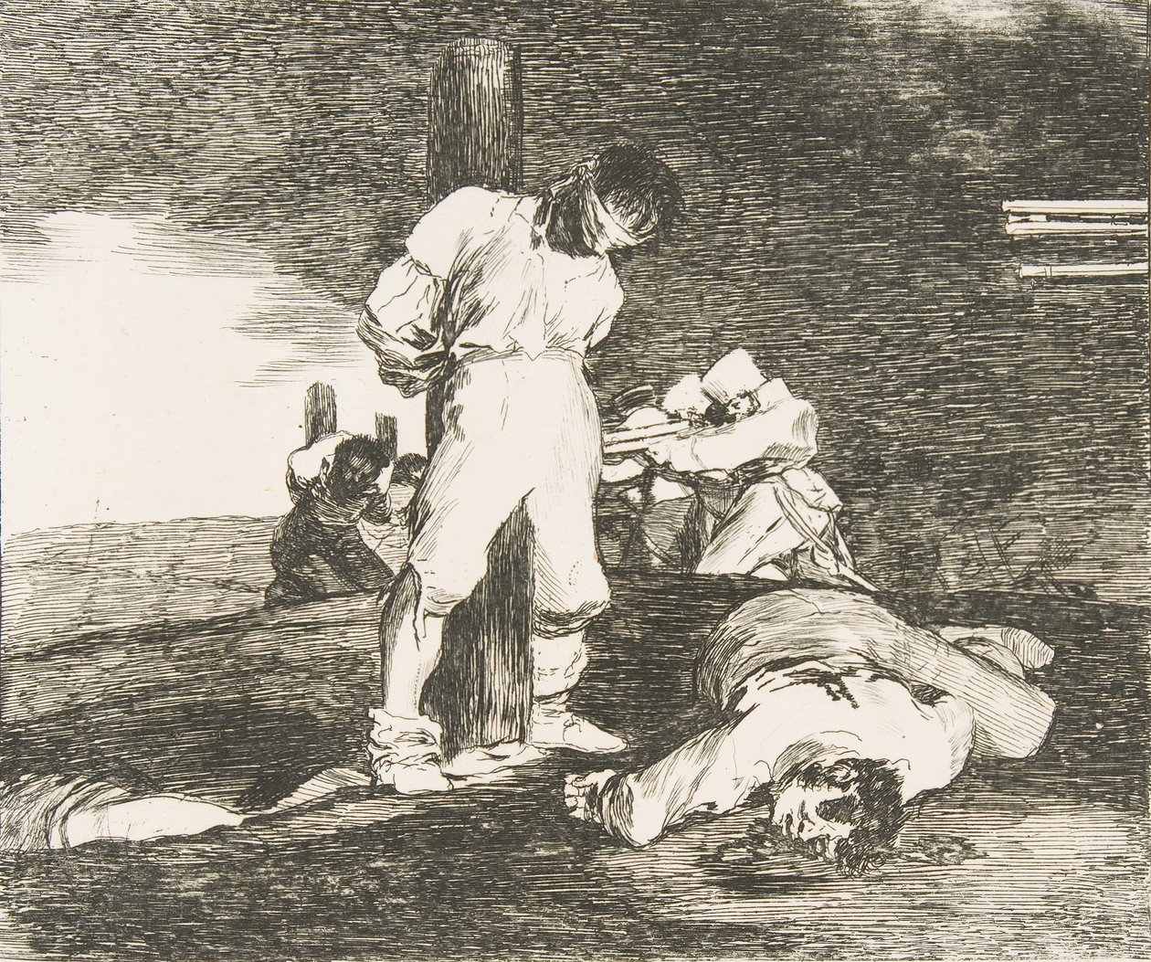 Tablica 15 z Klęsk wojennych Los Desastres de la Guerra: I nie ma pomocy..., 1810. autorstwa Francisco de Goya