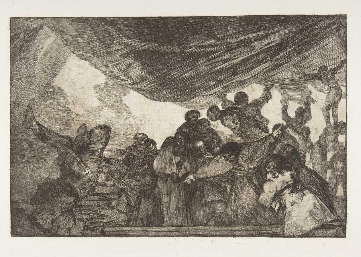 Tablica 15 z „Disparates”: Clear Folly, ca. 1816-23 opublikowany 1864. autorstwa Francisco de Goya