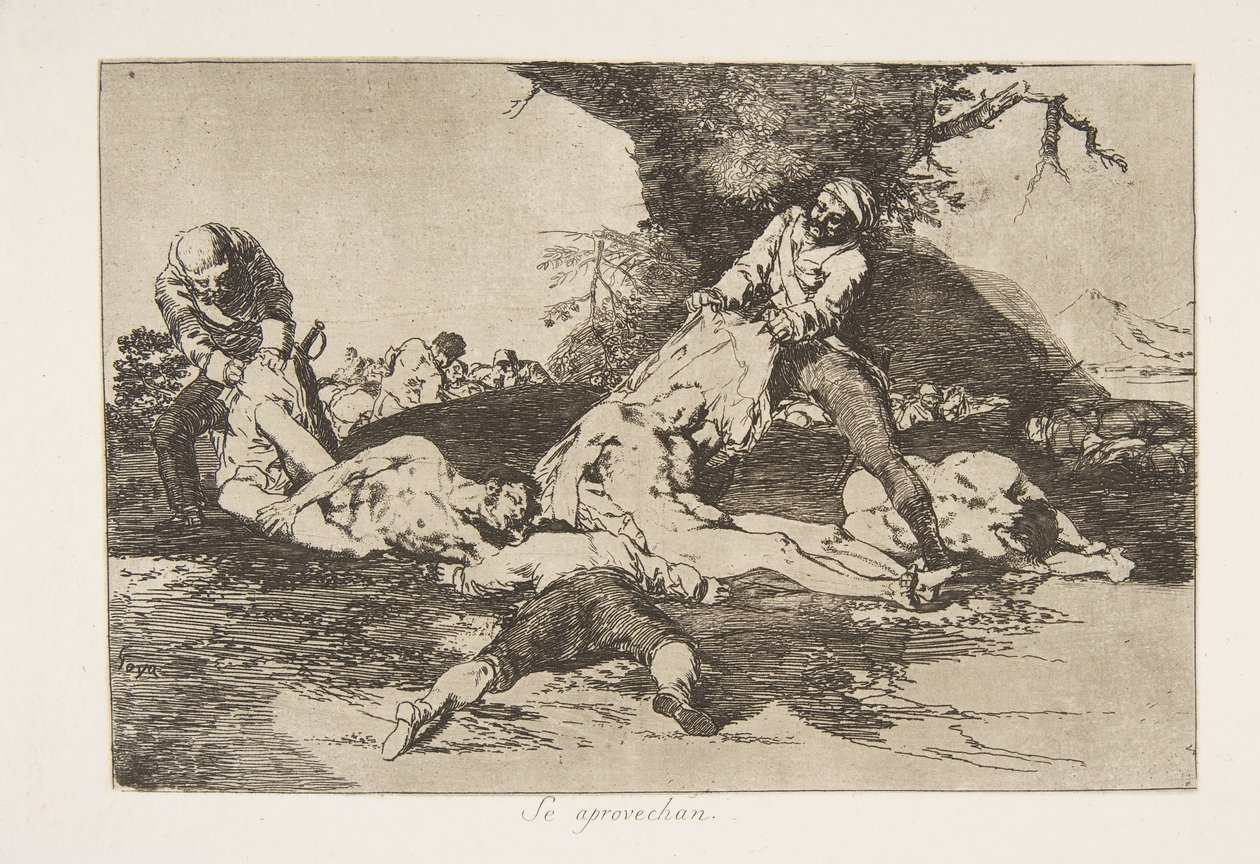 Tablica 16 z The Disasters of War Los Desastres de la Guerra: T..., 1810 wydana w 1863 r. autorstwa Francisco de Goya