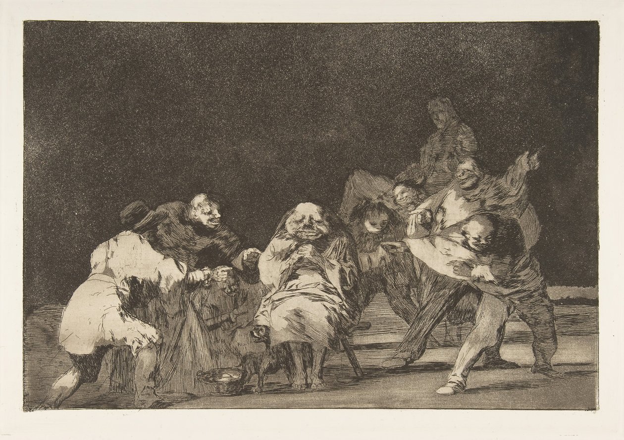 Tablica 17 z Disparates: Lojalność, ca. 1816-23 opublikowany 1864. autorstwa Francisco de Goya