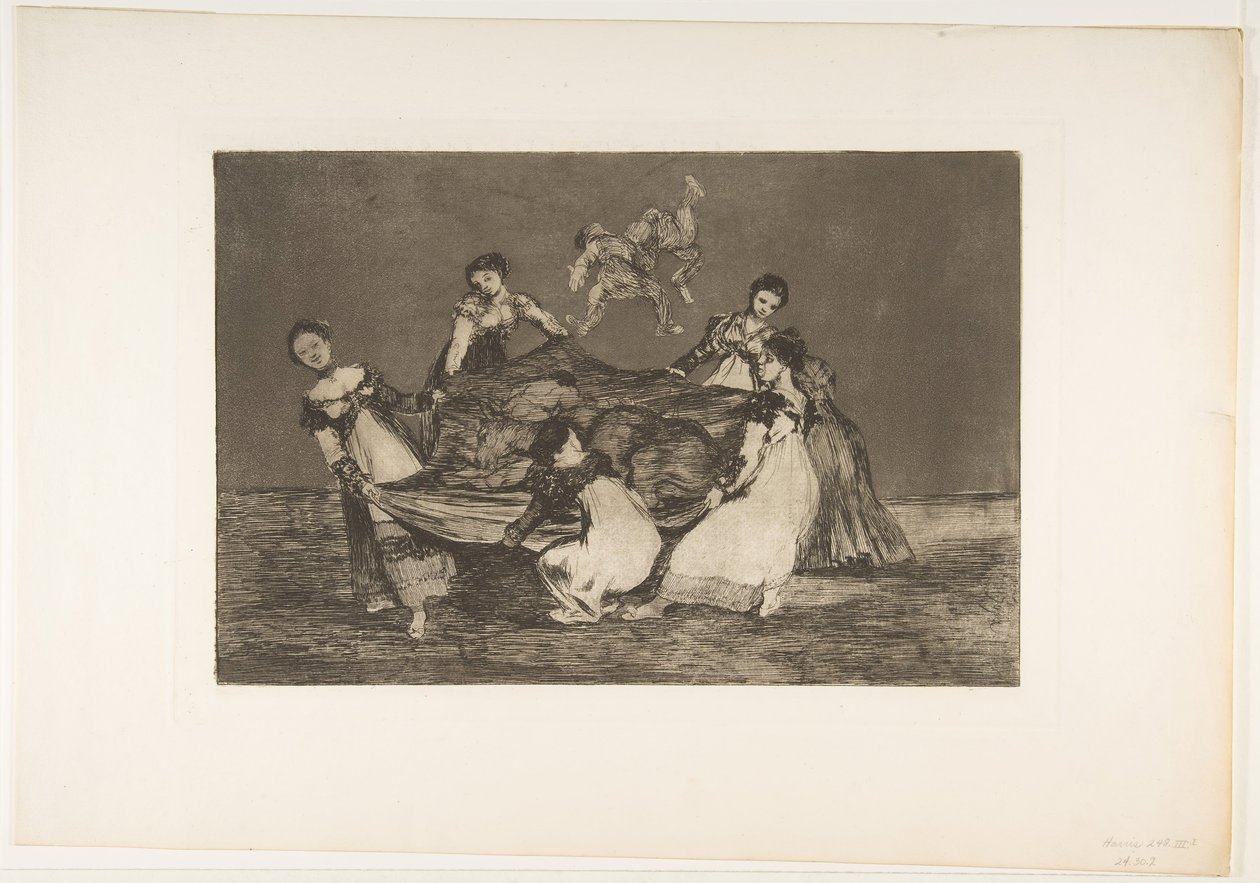 Płyta 1 z Disparates: Kobieca szaleństwo, ca. 1816-23 opublikowany 1864. autorstwa Francisco de Goya