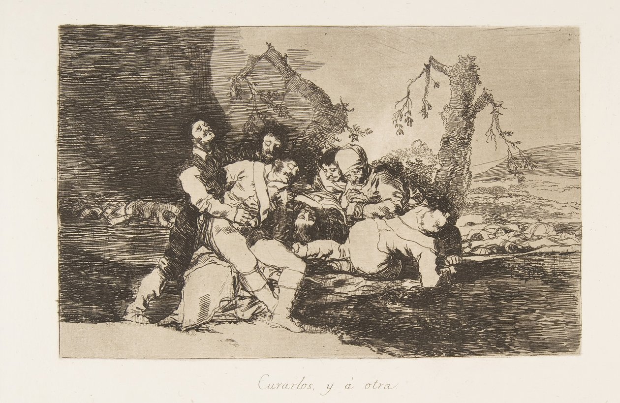 Płyta 20 z The Disasters of War Los Desastres de la Guerra: Get t..., 1810 opublikowane 1863. autorstwa Francisco de Goya