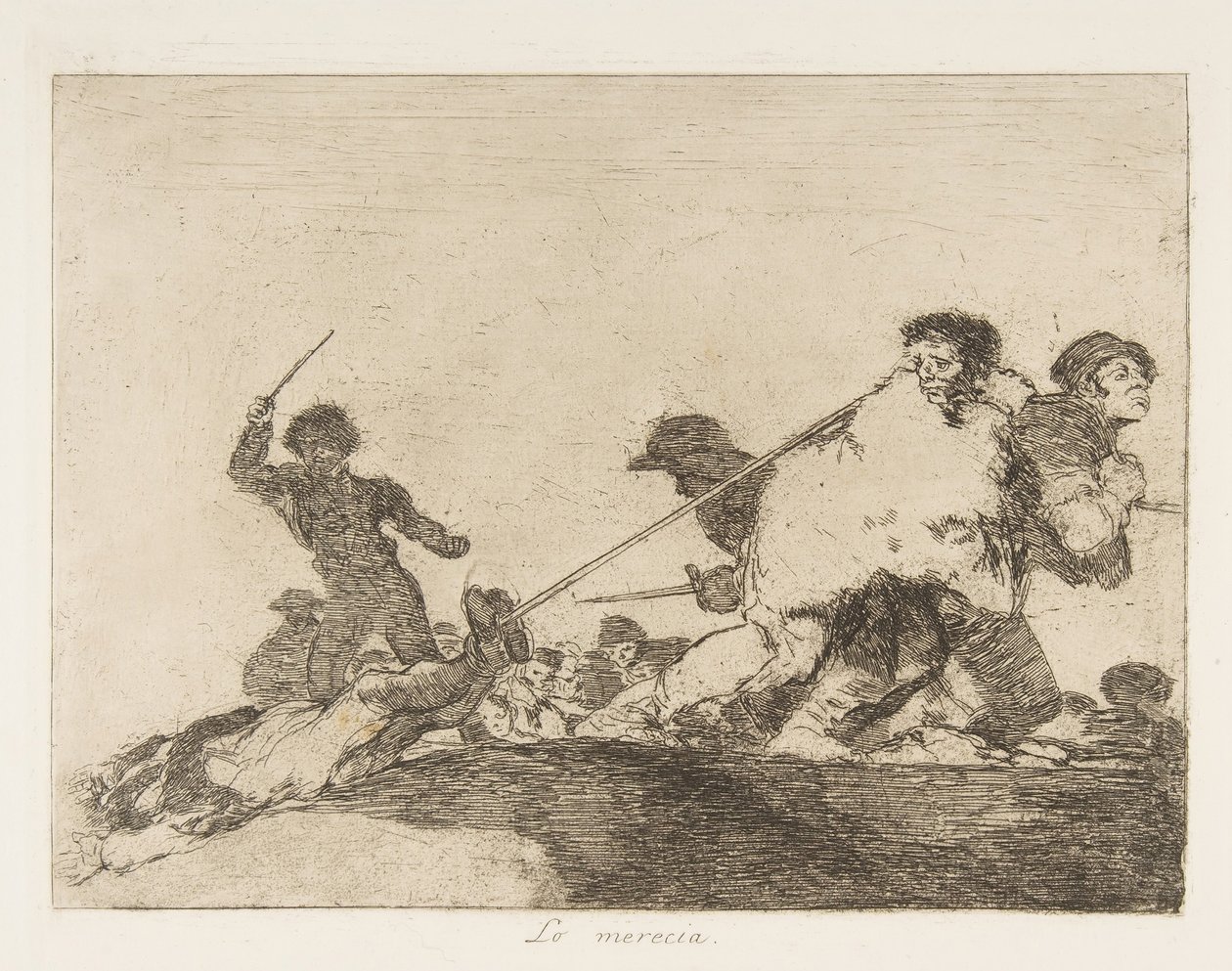Tablica 29 z The Disasters of War Los Desastres de la Guerra:: On ..., 1810 opublikowany 1863. autorstwa Francisco de Goya