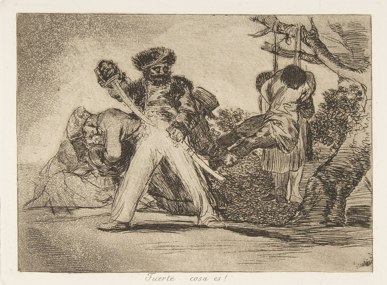 Tablica 31 z The Disasters of War Los Desastres de la Guerra: That..., 1810 opublikowany 1863. autorstwa Francisco de Goya