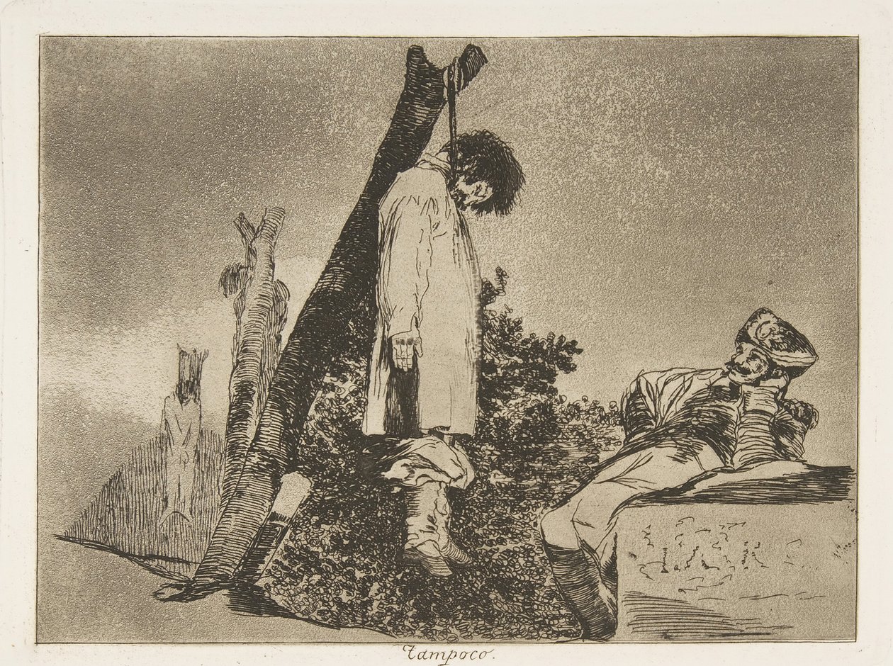 Tablica 36 z „Katastrofy wojny” Los Desastres de La Guerra: „Nie [..., 1810 wydany 1863. autorstwa Francisco de Goya